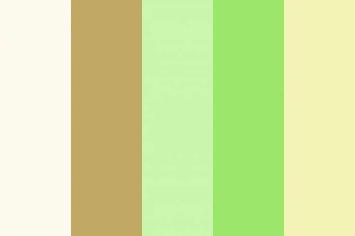 odcień żółto-zielony