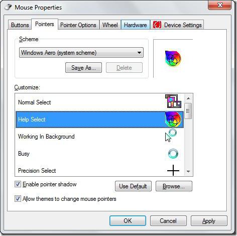 как да конфигурирате мишката върху Windows 7 лаптоп