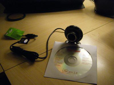 collegando la webcam al computer