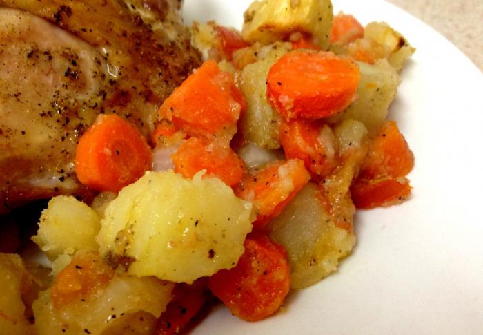 brambory a kuře co vařit