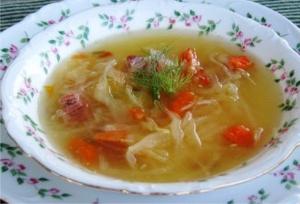 zupa z kiszonej kapusty