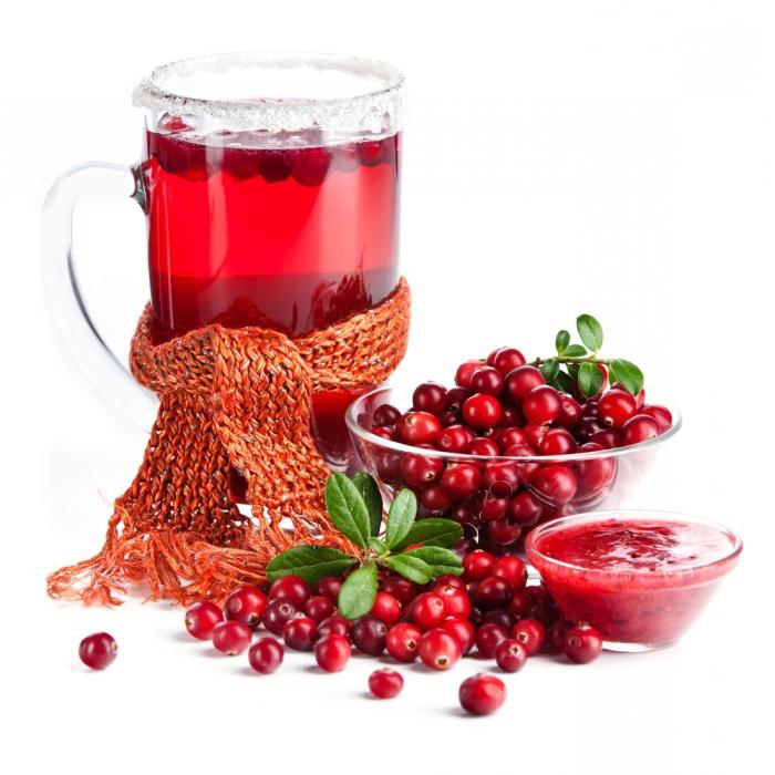 Рецепта за плодова напитка от червена боровинка