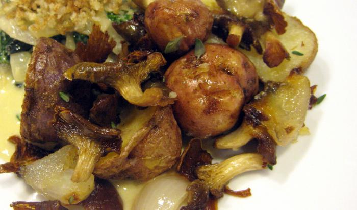 jak gotować ziemniaki z grzybami