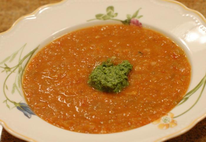 Zupa z czerwonej fasoli