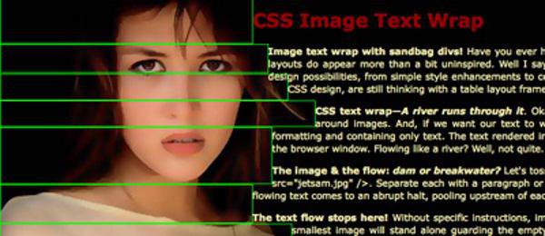 text wrapping html css