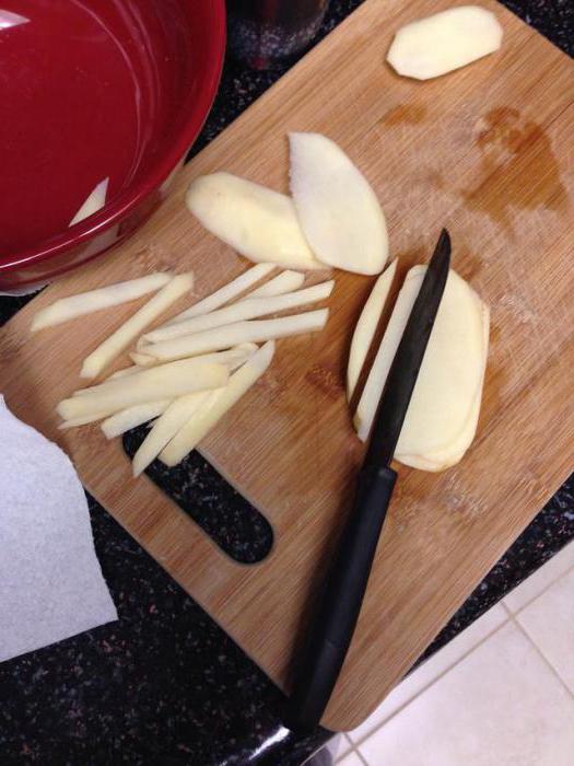 come tagliare le patate