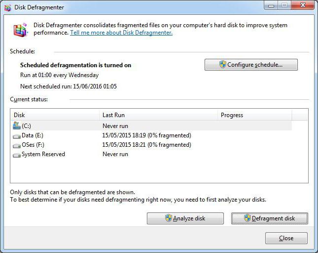 как да се дефрагментира Windows 7 твърд диск