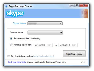 come eliminare i messaggi in skype