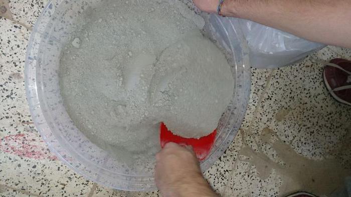 kako razrijediti cement