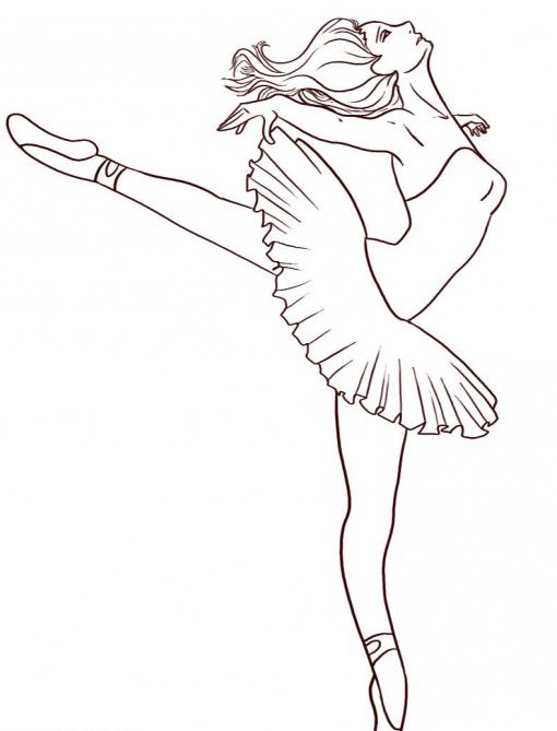 come disegnare una ballerina a tappe
