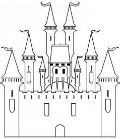 нарисувайте замъка с молив