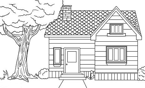 kako nacrtati kuću olovkom korak po korak