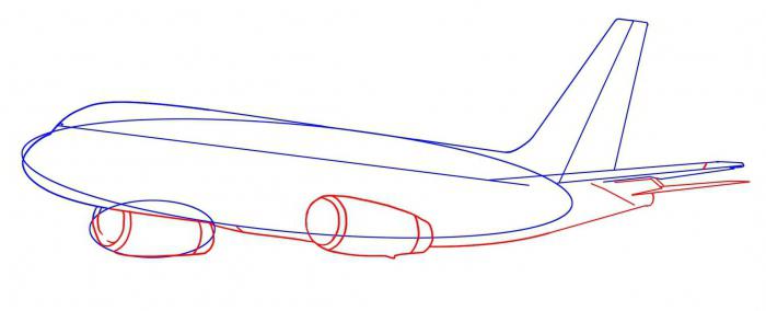как да нарисувате самолет с молив