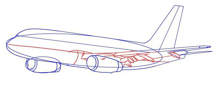 disegnare l'aereo in più fasi