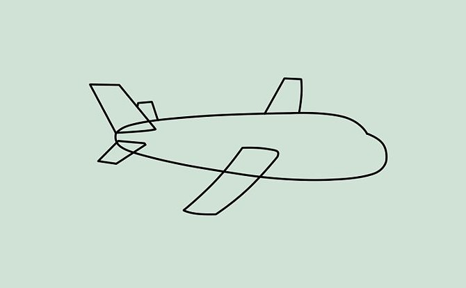 как да нарисувате самолет