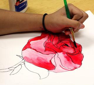 come disegnare una rosa per i principianti