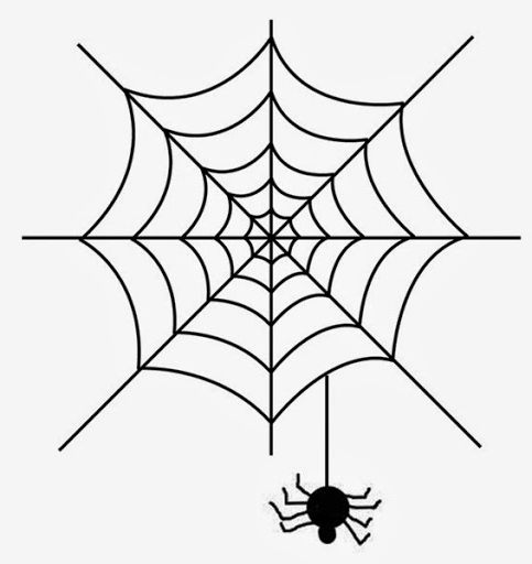 jak narysować pająka z pajęczynami