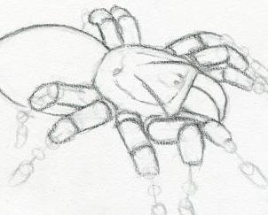 kako nacrtati pauka korak po korak