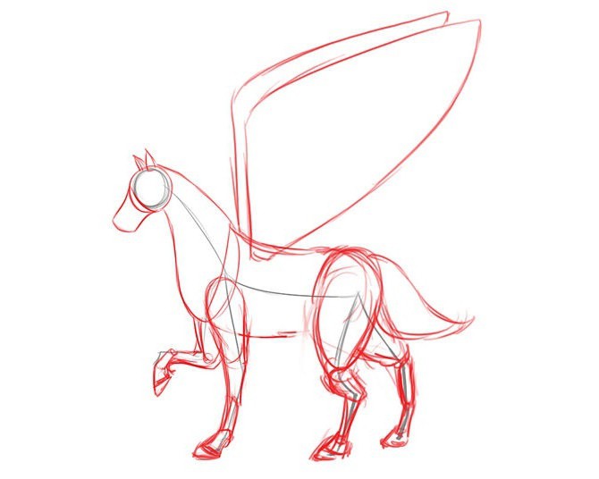 come disegnare un unicorno con la matita in più fasi