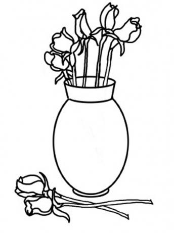 как да нарисувате красива ваза