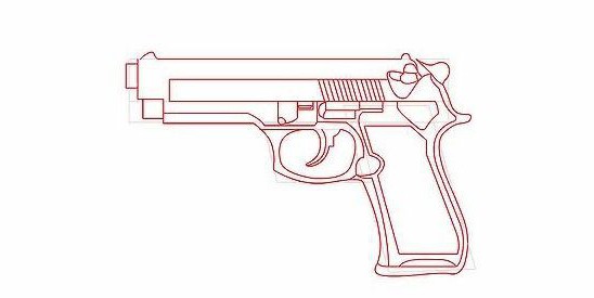 Как да нарисувате оръжие на етапи