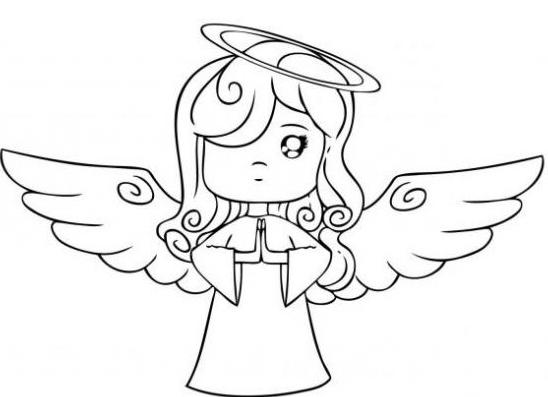 как да нарисувате ангел с молив на етапи