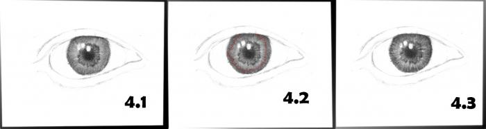 как да нарисувате очи с молив за начинаещи