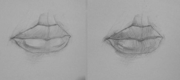 как да нарисувате красиви устни
