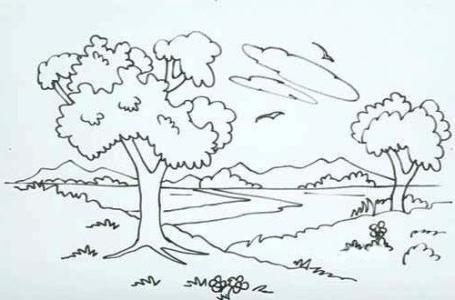 jak kreslit přírodu tužkou