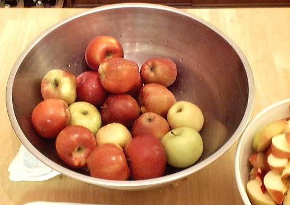 mele essiccate al forno