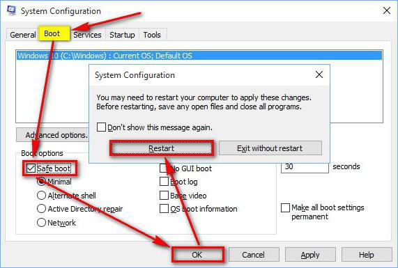 jak povolit bezpečný režim v systému Windows 10