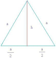 prostor rovnoramenného trojúhelníku