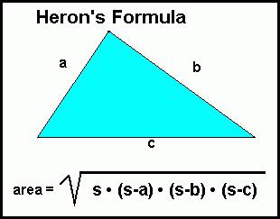 как да се изчисли площта на триъгълник