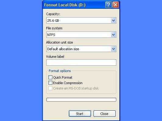 как да форматирате твърд диск през диск