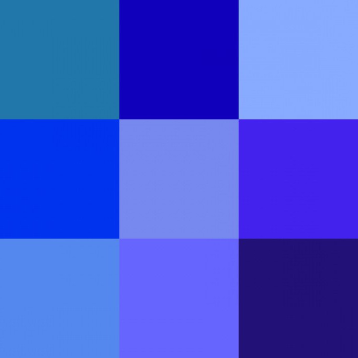 jaké barvy jsou potřebné k získání modré barvy