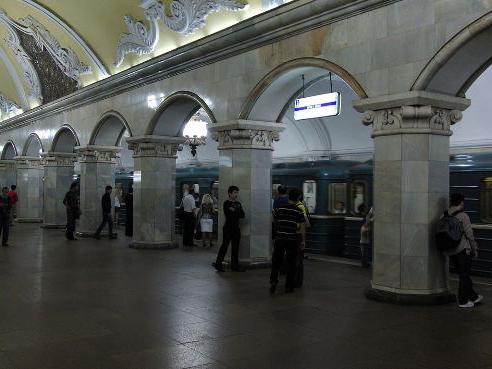 Stazione ferroviaria di Kazan sulla mappa di Mosca