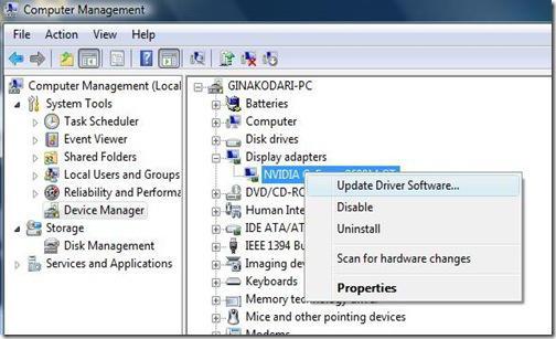 инсталирайте драйвер 28 за Windows 7