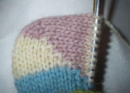 jak robić na drutach skarpetę na pięcie