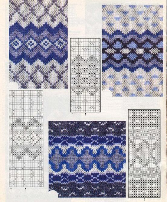 схема плетених чарапа