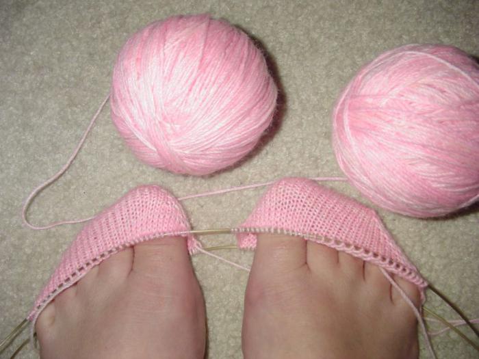 как да плета чорапи плетене