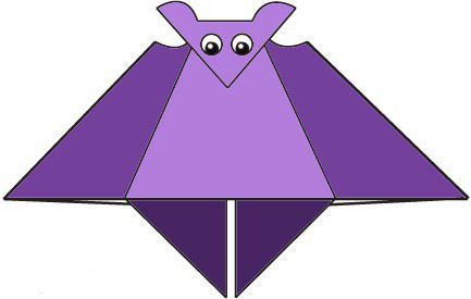 come fare un pipistrello origami di carta