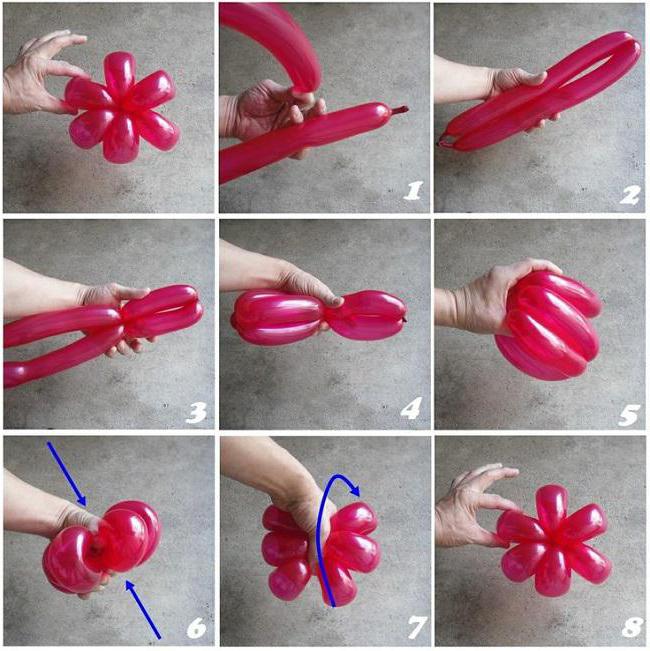 pęczek balonów własnymi rękami