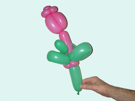 Направите цвеће са балона