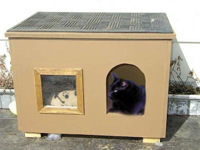 как да си направим къща за котка