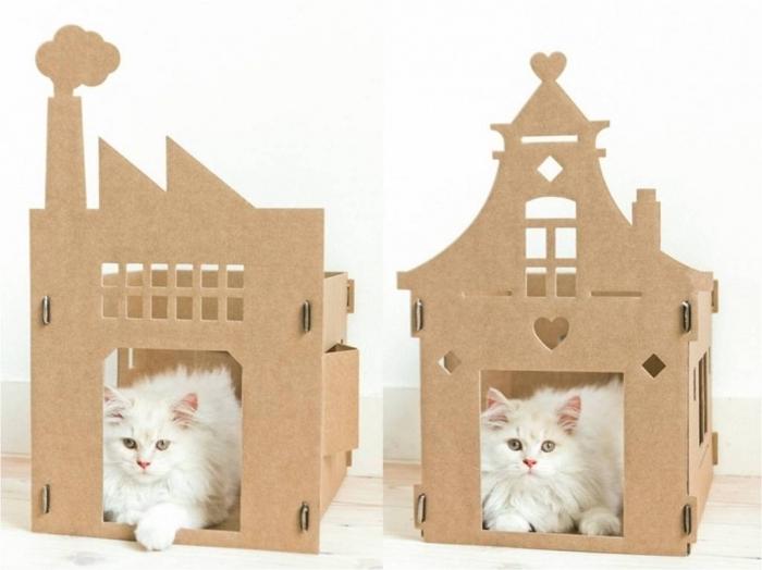 направити кућу за мачку
