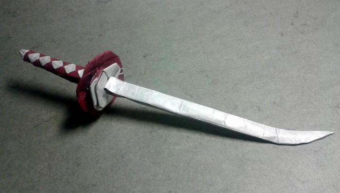 jak zrobić papierowy miecz katany