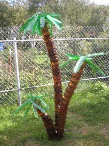 как се прави палмово дърво от бутилки