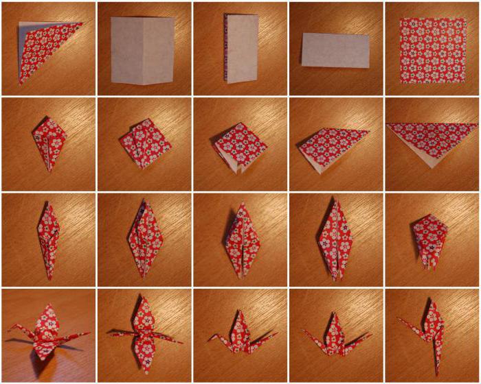 come fare la gru di carta origami