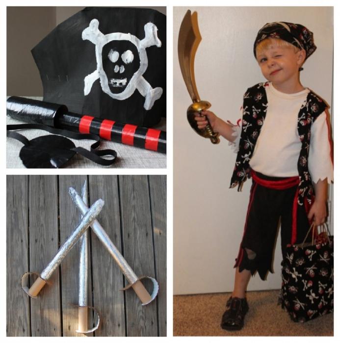 otroški piratski kostum