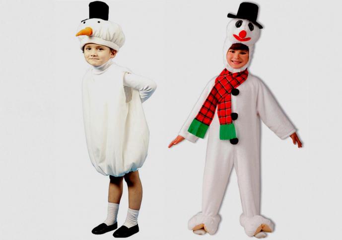 kostum snežaka za fanta